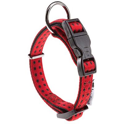 Ferplast Cricket Nylon Hondenhalsband - Verstelbaar, Rood Ferplast Cricket Nylon Hondenhalsband - Verstelbaar, Rood