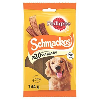 Pedigree Snacks Schmacko'S Met Kip (20 Stuks) 144G Pedigree Snacks Schmacko'S Met Kip (20 Stuks) 144G
