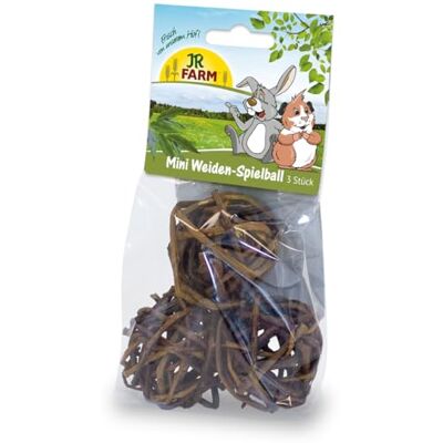 JR Farm Mini wilgenspeelbal 3 stuks 20 g JR Farm Mini wilgenspeelbal 3 stuks 20 g
