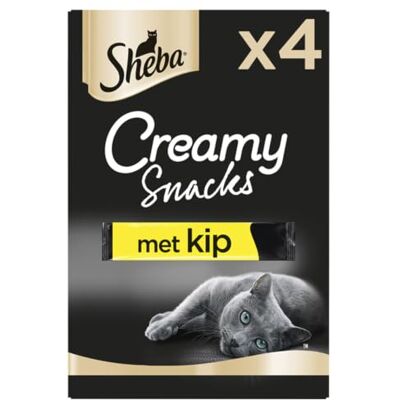 Sheba Creamy Snacks Kip Romige Traktatie Voor Katten 11 Verpakkingen Met Elk 4 Stuks (44 Totaal) Sheba Creamy Snacks Kip Romige Traktatie Voor Katten 11 Verpakkingen Met Elk 4 Stuks (44 Totaal)