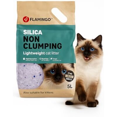 Flamingo Kattenbakvulling 5L voor 6 WEKEN Medium ook geschikt voor kittens absorbeert snel Flamingo Kattenbakvulling 5L voor 6 WEKEN Medium ook geschikt voor kittens absorbeert snel