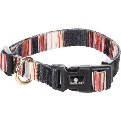Flamingo Halsband voor honden Tabor Mix S 30-45cm x 15mm traploos verstelbaar met klikgesp Flamingo Halsband voor honden Tabor Mix S 30-45cm x 15mm traploos verstelbaar met klikgesp