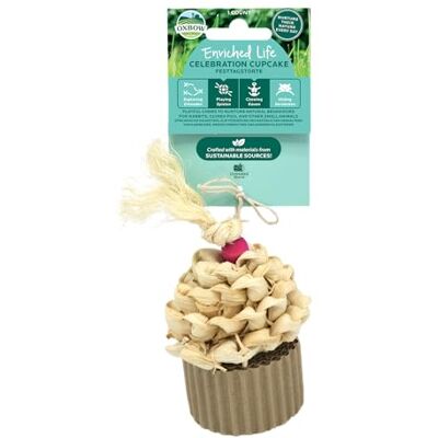 OXBOW Enriched Life Feest Cupcake Speelgoed voor Konijnen, Cavia's, Hamsters, Ratten OXBOW Enriched Life Feest Cupcake Speelgoed voor Konijnen, Cavia's, Hamsters, Ratten