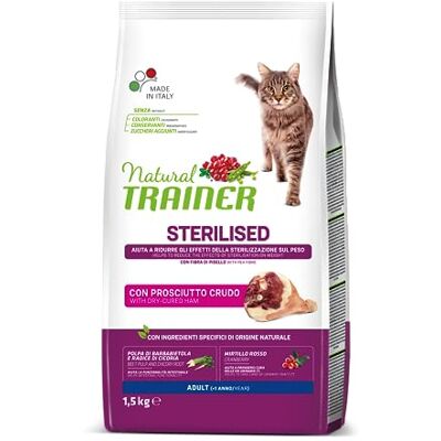 TRAINER - Gatto Sterilised Adult 1,5 kg Prosciutto crudo - Kattenvoer TRAINER - Gatto Sterilised Adult 1,5 kg Prosciutto crudo - Kattenvoer