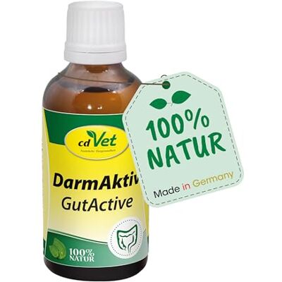 cdVet Naturprodukte GutActive voor Knaagdieren & Vogels 50 ml Ondersteuning + controle van de voeropname darmflora spijsverteringsproblemen darmconditie waardevolle melkzuurbacteriën - cdVet Naturprodukte GutActive voor Knaagdieren & Vogels 50 ml Ondersteuning + controle van de voeropname darmflora spijsverteringsproblemen darmconditie waardevolle melkzuurbacteriën -