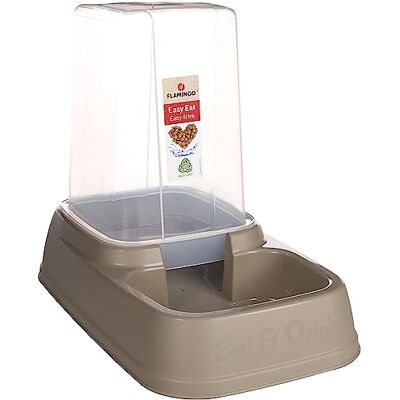 Flamingo Vedi Automatische voer- en waterdispenser, taupe, 3,4 l, 19,5 x 33 x 27 cm Flamingo Vedi Automatische voer- en waterdispenser, taupe, 3,4 l, 19,5 x 33 x 27 cm