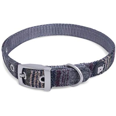 Petface Kleine Grijze Tweed Hondenhalsband - Hondenhalsband Petface Kleine Grijze Tweed Hondenhalsband - Hondenhalsband