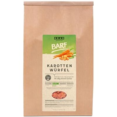Grau het origineel Gedroogde groenten voor BARFen voor honden Wortelblokjes, 1 st. (1 x 1,2 kg) Grau het origineel Gedroogde groenten voor BARFen voor honden Wortelblokjes, 1 st. (1 x 1,2 kg)