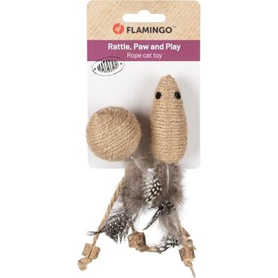 Flamingo Kattenspeelgoed Yutsa Ball & Mouse Bruin Natuurlijk, interactief en rustgevend! Flamingo Kattenspeelgoed Yutsa Ball & Mouse Bruin Natuurlijk, interactief en rustgevend!