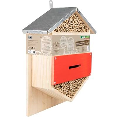 Windhager insectenhotel "Hexagon" insectenhotel, Insectenwerend huis, bigenhotel, nestkast nsectenhuis voor bijen, lieveheersbeestjes en vlinders bijenhotel om op te hangen Windhager insectenhotel "Hexagon" insectenhotel, Insectenwerend huis, bigenhotel, nestkast nsectenhuis voor bijen, lieveheersbeestjes en vlinders bijenhotel om op te hangen