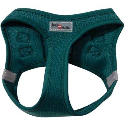 JACK AND VANILLA , Comfortabel mesh-harnas voor honden, individuele pasvorm, versterkte veiligheid met reflecterende strepen, praktisch design, maat 38-43 cm, kleur blauw, verzendmodel JACK AND VANILLA , Comfortabel mesh-harnas voor honden, individuele pasvorm, versterkte veiligheid met reflecterende strepen, praktisch design, maat 38-43 cm, kleur blauw, verzendmodel
