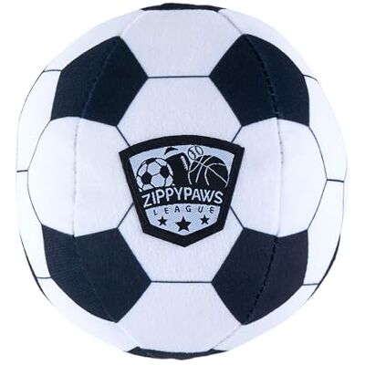 ZippyPaws Zippy Paws SportsBallz Voetbal, hondenspeelgoedbal voor actief spel, duurzame rubberen bal met piepend geluid, voor kleine en middelgrote honden ZippyPaws Zippy Paws SportsBallz Voetbal, hondenspeelgoedbal voor actief spel, duurzame rubberen bal met piepend geluid, voor kleine en middelgrote honden