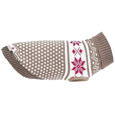 Record Sestriere XL 50 cm pullover mantel bruin voor honden mantel Record Sestriere XL 50 cm pullover mantel bruin voor honden mantel