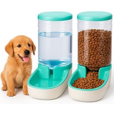 Edipets , automatische voerbak kat, automatisch, 2 eenheden, 3,8 l, voer- en waterbak voor huisdieren (Groen) Edipets , automatische voerbak kat, automatisch, 2 eenheden, 3,8 l, voer- en waterbak voor huisdieren (Groen)