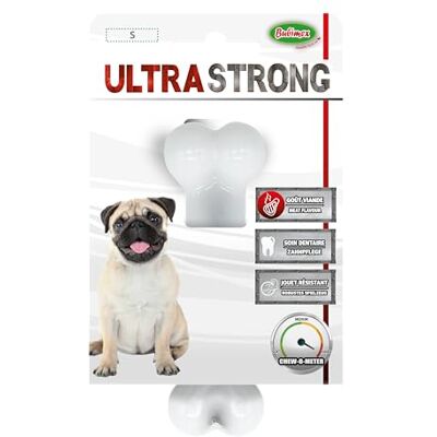 Bubimex Ultra Strong Hondenspeelgoed Kauwbot van nylon gevoerd met vleesaroma Zeer resistent Bevordert mondhygiëne 12 cm voor kleine honden Bubimex Ultra Strong Hondenspeelgoed Kauwbot van nylon gevoerd met vleesaroma Zeer resistent Bevordert mondhygiëne 12 cm voor kleine honden