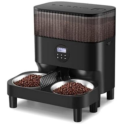Sailnovo Sailvono Voederautomaat voor katten, in hoogte verstelbaar, 5 l, tijdgestuurde controle, 1-4 maaltijden per dag, 10 seconden voice recorder voor kleine en middelgrote huisdieren, zwart Sailnovo Sailvono Voederautomaat voor katten, in hoogte verstelbaar, 5 l, tijdgestuurde controle, 1-4 maaltijden per dag, 10 seconden voice recorder voor kleine en middelgrote huisdieren, zwart