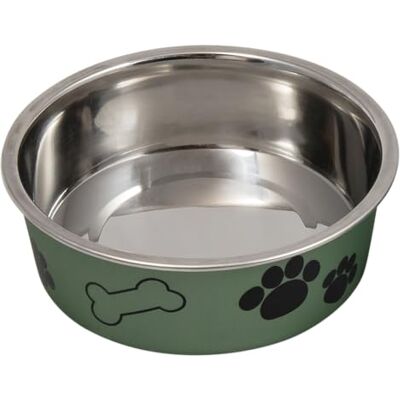 JACK AND VANILLA , Voerbak van roestvrij staal, antislip, voor dieren, modern design, groen, inhoud 270 ml, diameter 12 cm, gemakkelijk te reinigen, ideaal voor honden en katten, model Bon Appetit JACK AND VANILLA , Voerbak van roestvrij staal, antislip, voor dieren, modern design, groen, inhoud 270 ml, diameter 12 cm, gemakkelijk te reinigen, ideaal voor honden en katten, model Bon Appetit