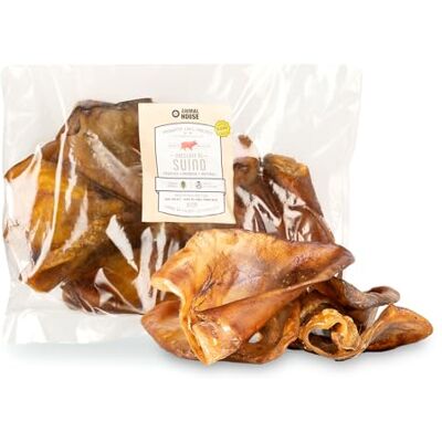 Animal House Natuurlijke snack voor honden, barf aan de varkensoren, Italiaanse eiwitlekkernij voor het welzijn van je hond (500 g, varkensoren) Animal House Natuurlijke snack voor honden, barf aan de varkensoren, Italiaanse eiwitlekkernij voor het welzijn van je hond (500 g, varkensoren)