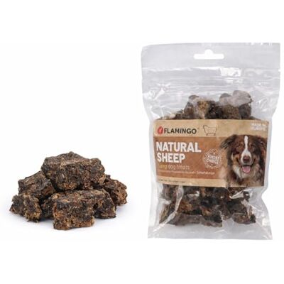 Flamingo Natuurlijke traktaties voor schapenlongen, kleine blokken voor honden, 150 g, gezond, smakelijk en gunstig voor de tandhygiëne Flamingo Natuurlijke traktaties voor schapenlongen, kleine blokken voor honden, 150 g, gezond, smakelijk en gunstig voor de tandhygiëne