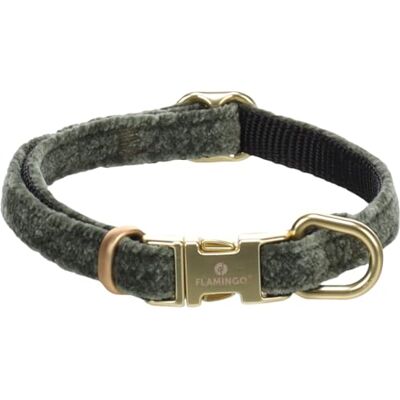 Flamingo Hond Halsband Saba Groen XS 20-35cm 10mm Flamingo Hond Halsband Saba Groen XS 20-35cm 10mm