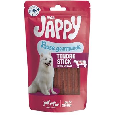 Riga Jappy Tenres sticks rundvlees – hondenlekkernijen – rijk aan rundvlees – rijk aan eiwitten – laag vetgehalte – zachte en smakelijke lekkernijen – ideale beloningen – 8 x 70 g Riga Jappy Tenres sticks rundvlees – hondenlekkernijen – rijk aan rundvlees – rijk aan eiwitten – laag vetgehalte – zachte en smakelijke lekkernijen – ideale beloningen – 8 x 70 g