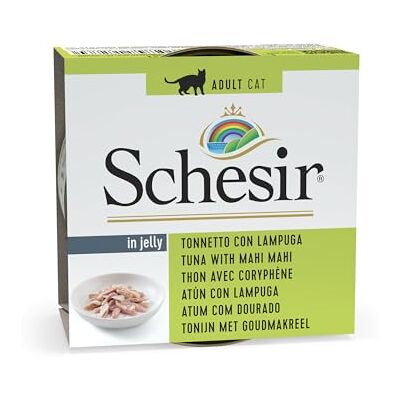 Schesir Whitebridge Kattenvoer Tonijn met Dolfijn in Gelee 85g Schesir Whitebridge Kattenvoer Tonijn met Dolfijn in Gelee 85g