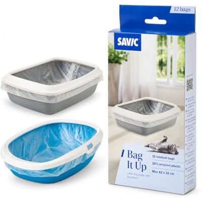Savic Tas It Up Vuilniszakken voor kattentoiletten, medium, 42 cm Savic Tas It Up Vuilniszakken voor kattentoiletten, medium, 42 cm
