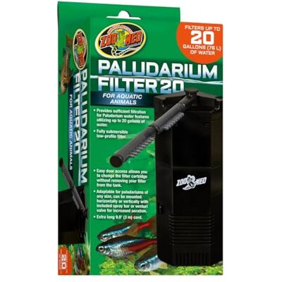 Zoo Med Zoomed Paludarium-filter, 75 l, voor reptielen/amfibieën Zoo Med Zoomed Paludarium-filter, 75 l, voor reptielen/amfibieën