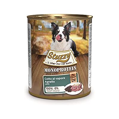 Stuzzy , Natvoer voor volwassen honden bereid met lamssmaak, monoproteïne in paté in totaal 4,8 kg (6 blikjes à 800 g) Stuzzy , Natvoer voor volwassen honden bereid met lamssmaak, monoproteïne in paté in totaal 4,8 kg (6 blikjes à 800 g)