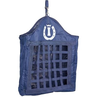 Imperial Riding IRH Eat Up, hooizak met ophangsysteem en grote opening aan de voorkant, robuuste hooitas voor stal en aanhanger, marineblauw, 1 maat Imperial Riding IRH Eat Up, hooizak met ophangsysteem en grote opening aan de voorkant, robuuste hooitas voor stal en aanhanger, marineblauw, 1 maat