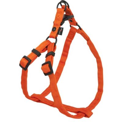 JACK AND VANILLA , Ergonomisch nylon hondenharnas, verstelbaar van 27 tot 38 cm, modern en veilig design, ideaal voor comfortabele wandelingen, maat XS, kleur oranje, model comfort JACK AND VANILLA , Ergonomisch nylon hondenharnas, verstelbaar van 27 tot 38 cm, modern en veilig design, ideaal voor comfortabele wandelingen, maat XS, kleur oranje, model comfort