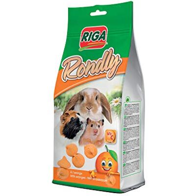 RIGA - Rondly A L'orange - Sinaasappel - 125 g - Dierensnoepje RIGA - Rondly A L'orange - Sinaasappel - 125 g - Dierensnoepje