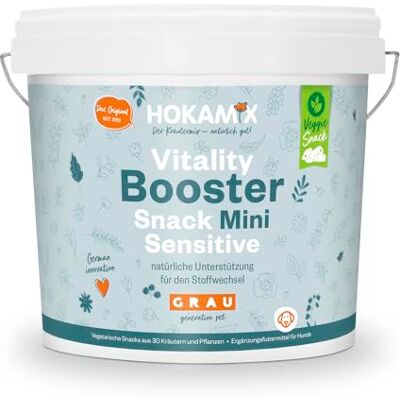Grau – the Original Hokamix Vitality Booster Snack Mini Sensitive, 1 pak (1 x 2,25kg), aanvullend voer voor honden Grau – the Original Hokamix Vitality Booster Snack Mini Sensitive, 1 pak (1 x 2,25kg), aanvullend voer voor honden