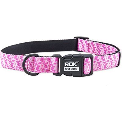 ROK Straps ROK riem kraag, medium, roze Camo ROK Straps ROK riem kraag, medium, roze Camo