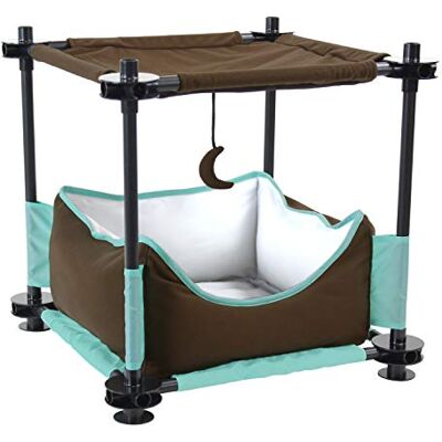 Kitty City Claw Mega Kit voor binnen en buiten, kattenmeubilair, kattenslaper, buitenkennel, zwart C, 40 x 40 x 40 cm (pak van 1) Kitty City Claw Mega Kit voor binnen en buiten, kattenmeubilair, kattenslaper, buitenkennel, zwart C, 40 x 40 x 40 cm (pak van 1)