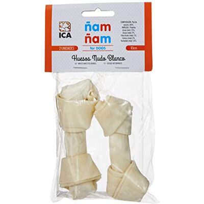 ICA Verpakking met 2 witte botten, 10 cm, 80 g ICA Verpakking met 2 witte botten, 10 cm, 80 g