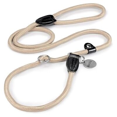 lionto Retriever hondenriem trainingslijn hondenlijn trekkoord 120 cm lengte Beige lionto Retriever hondenriem trainingslijn hondenlijn trekkoord 120 cm lengte Beige