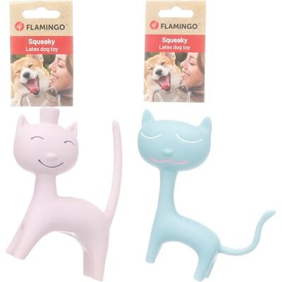 Flamingo SPEELGOED TEELIE KAT MEERDERE KLEUREN ASSORTIMENT 14,5x4,6x15CM Flamingo SPEELGOED TEELIE KAT MEERDERE KLEUREN ASSORTIMENT 14,5x4,6x15CM