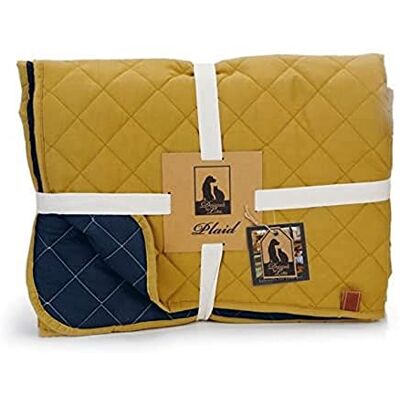 Beeztees K&Bz DBL woondeken Futon geel blauw 200x150 1200g Beeztees K&Bz DBL woondeken Futon geel blauw 200x150 1200g