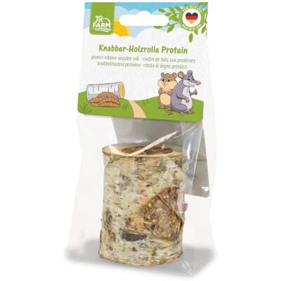 JR Farm Knabber houten rol proteïne 150g JR Farm Knabber houten rol proteïne 150g