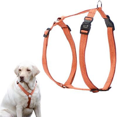 Ferplast Tuigje voor grote honden, verstelbaar, gemakkelijk te dragen, van 100% gerecycled kunststof uit PET-flessen, maat L, oranje Ferplast Tuigje voor grote honden, verstelbaar, gemakkelijk te dragen, van 100% gerecycled kunststof uit PET-flessen, maat L, oranje