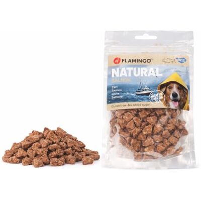 Flamingo Hondensnack – Nature Snack Driehoekjes met Zalm – 75 g – Glutenvrij – Rijk aan Omega 3 & 6 – Gemaakt in Europa – Flamingo Hondensnack – Nature Snack Driehoekjes met Zalm – 75 g – Glutenvrij – Rijk aan Omega 3 & 6 – Gemaakt in Europa –