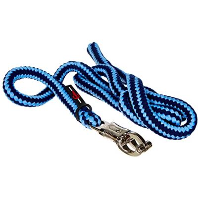 Covalliero Kerbl breiwerk hippo met paniekhaak, lichtblauw/donkerblauw, 321450 Lichtblauw/donkerblauw, 200 cm, gevlochten PE, veilige leiband met paniekhaak Covalliero Kerbl breiwerk hippo met paniekhaak, lichtblauw/donkerblauw, 321450 Lichtblauw/donkerblauw, 200 cm, gevlochten PE, veilige leiband met paniekhaak
