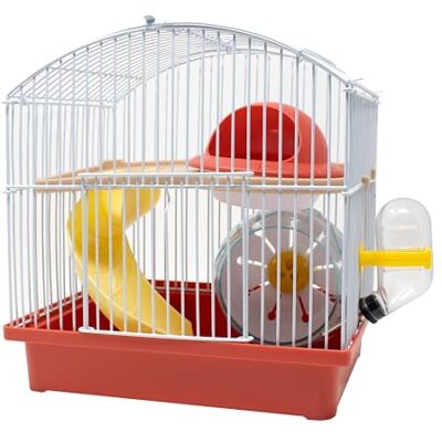 ICA HAM16 Play Garden metalen kooi, groot, gebogen model ICA HAM16 Play Garden metalen kooi, groot, gebogen model