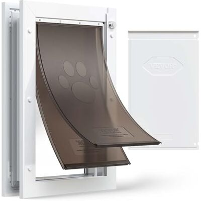 VEVOR Kattenluik voor Huisdieren Honden en Katten Dubbele Vleugeldeur Huisdierdeur Metalen Frame Geïsoleerde Slotplaat, Kattenluik Ingang voor Honden Maat L VEVOR Kattenluik voor Huisdieren Honden en Katten Dubbele Vleugeldeur Huisdierdeur Metalen Frame Geïsoleerde Slotplaat, Kattenluik Ingang voor Honden Maat L