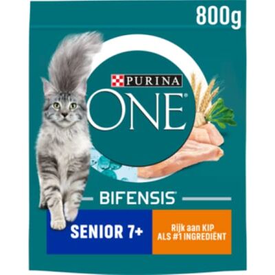 PURINA ONE Senior Kip/Volkoren Granen Katten droogvoer (4 x 800g) PURINA ONE Senior Kip/Volkoren Granen Katten droogvoer (4 x 800g)