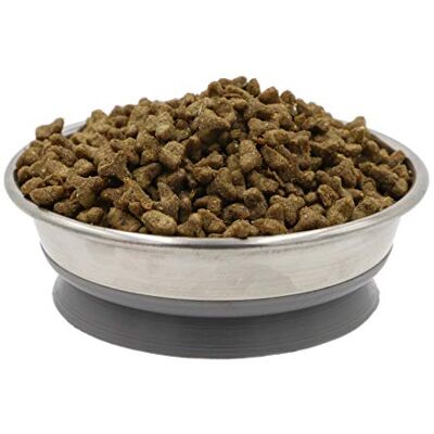 Aimé Aime Voederbak, roestvrij staal, kattenvorm, zuignap, 13 cm, 250 ml, S, 1 stuk Aimé Aime Voederbak, roestvrij staal, kattenvorm, zuignap, 13 cm, 250 ml, S, 1 stuk