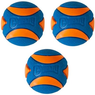 Chuckit! Ultra Squeaker Ball Hond Speelgoed Bal Duurzaam Rubber Piepende Hond Ball Chuck It Launcher Compatibel Speelgoed Voor Honden, 3 Pack, Medium Chuckit! Ultra Squeaker Ball Hond Speelgoed Bal Duurzaam Rubber Piepende Hond Ball Chuck It Launcher Compatibel Speelgoed Voor Honden, 3 Pack, Medium