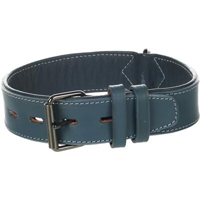 Flamingo Halsband Denver BREED BLAUW M/L 44-54CM 40MM Flamingo Halsband Denver BREED BLAUW M/L 44-54CM 40MM