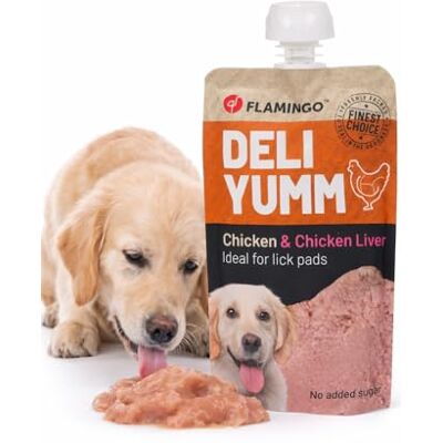 Antica Farmacia Orlandi Flamingo Deli Yumm Pollo & Fegato 90 g - Honden snack Antica Farmacia Orlandi Flamingo Deli Yumm Pollo & Fegato 90 g - Honden snack